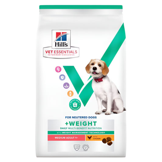 Hill’s VET ESSENTIALS MULTI-BENEFIT + WEIGHT за израснали кучета от средни породи, с пилешко - Zoo-PetShop