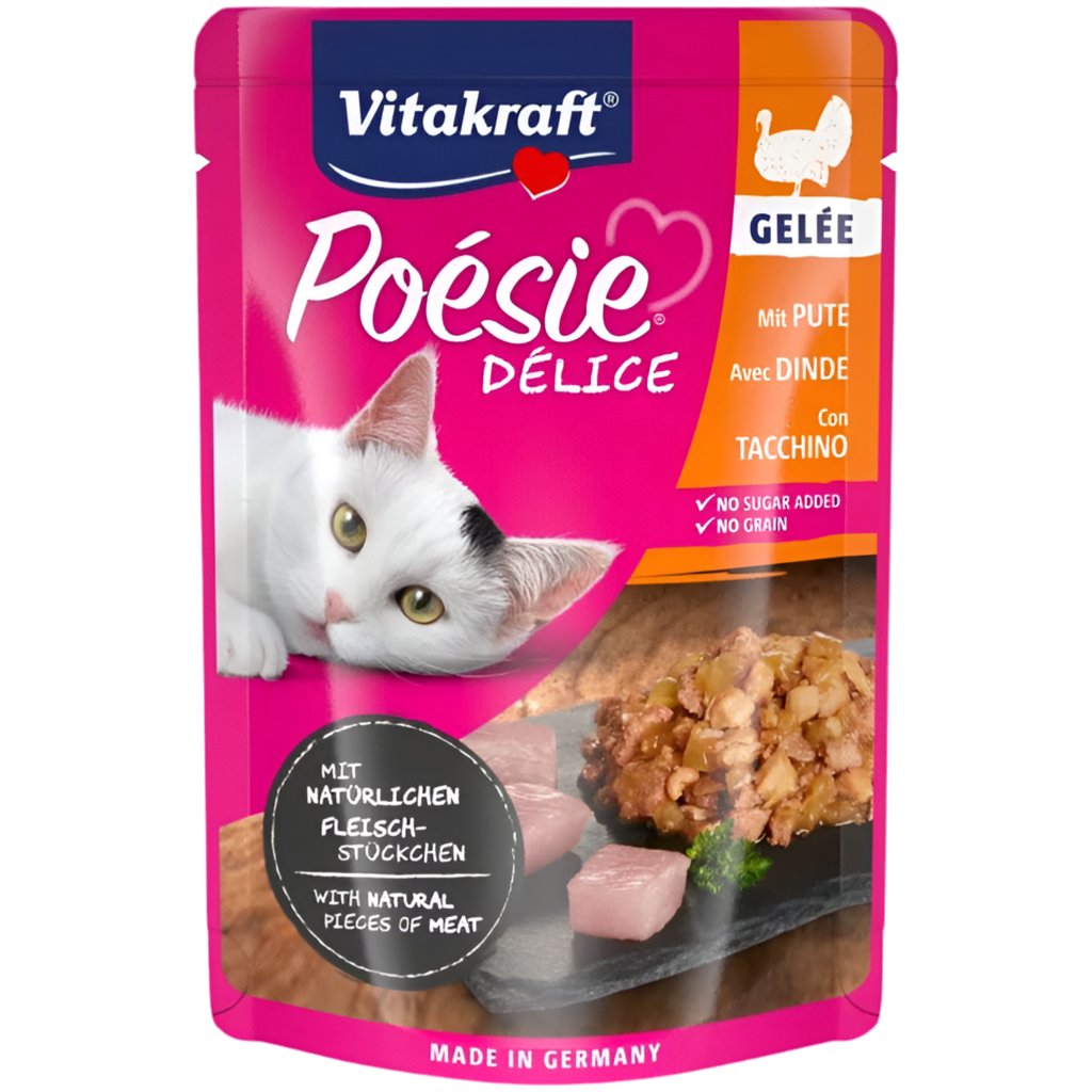 POÉSIE DÉLICE пауч с пуйка – истински парченца месо в желе, Vitakraft - Zoo-PetShop