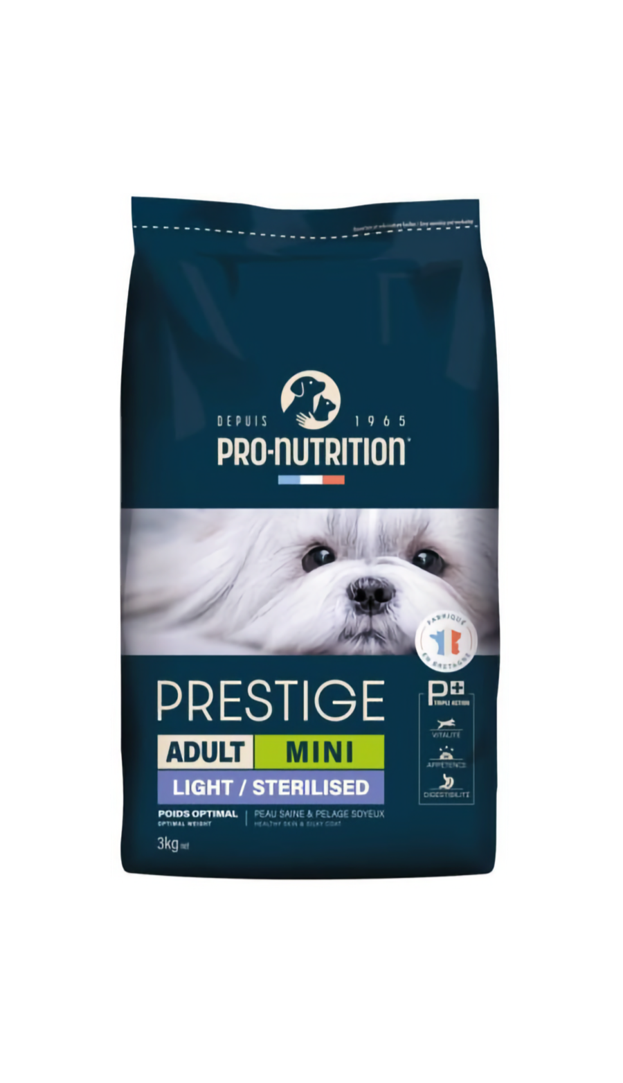 PRESTIGE MINI LIGHT/STERILISED 3 kg – Храна за кастрирани или склонни към напълняване дребни кучета, Франция - Zoo-PetShop
