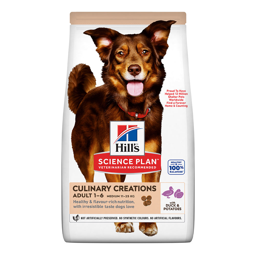 Hill's Science Plan CULINARY CREATIONS Canine Adult Medium Duck & Potatoes - Zoo-PetShop