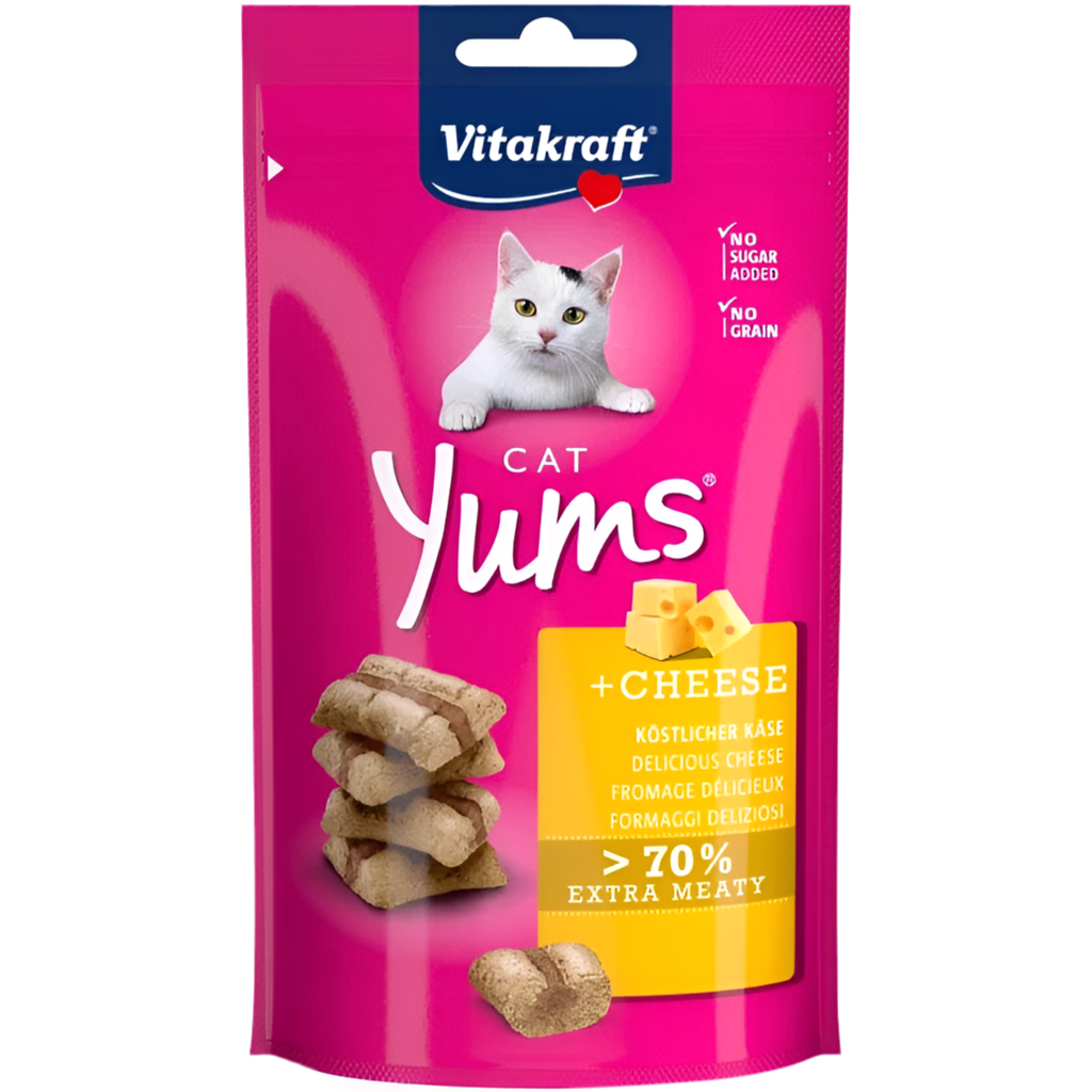 CAT YUMS - СОЧНИ ХАПКИ за КОТЕ със СИРЕНЕ, Vitakraft - Zoo-PetShop