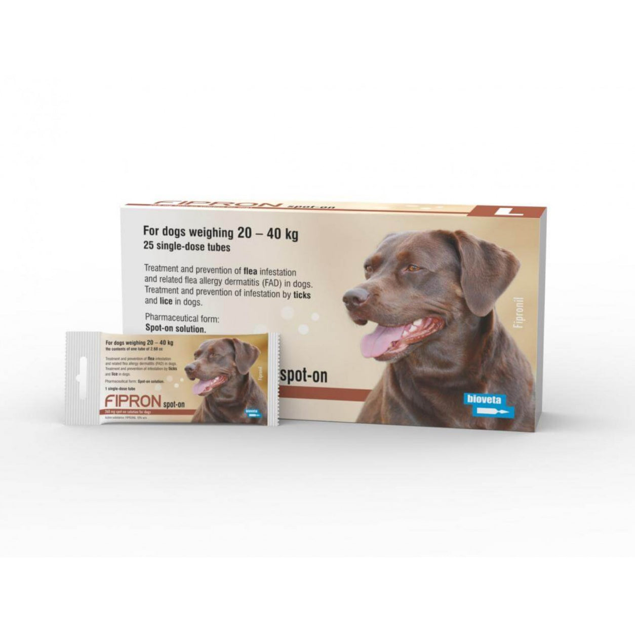 FIPRON SPOT-ON DOG - ПРОТИВ КЪРЛЕЖИ И БЪЛХИ ЗА КУЧЕТА ОТ 20 ДО 40 КГ
