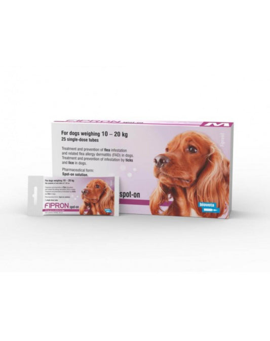 FIPRON SPOT-ON DOG - AGAINST TICKS AND FLEA FOR DOGS FROM 10 TO 20 KG