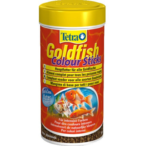 TETRA GOLDFISH COLOUR STICKS ПРЪЧИЦИ ЗА ЗЛАТНИ РИБКИ С ОЦВЕТИТЕЛИ - 250МЛ. ХРАНА ЗА РИБКИ ОТ ВИСОКИЯ КЛАС !