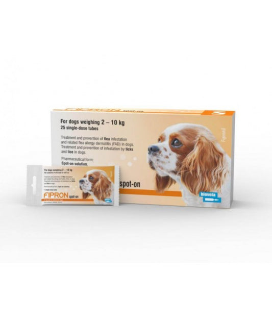 FIPRON SPOT-ON DOG - AGAINST TICKS AND FLEA FOR DOGS UP TO 10 KG
