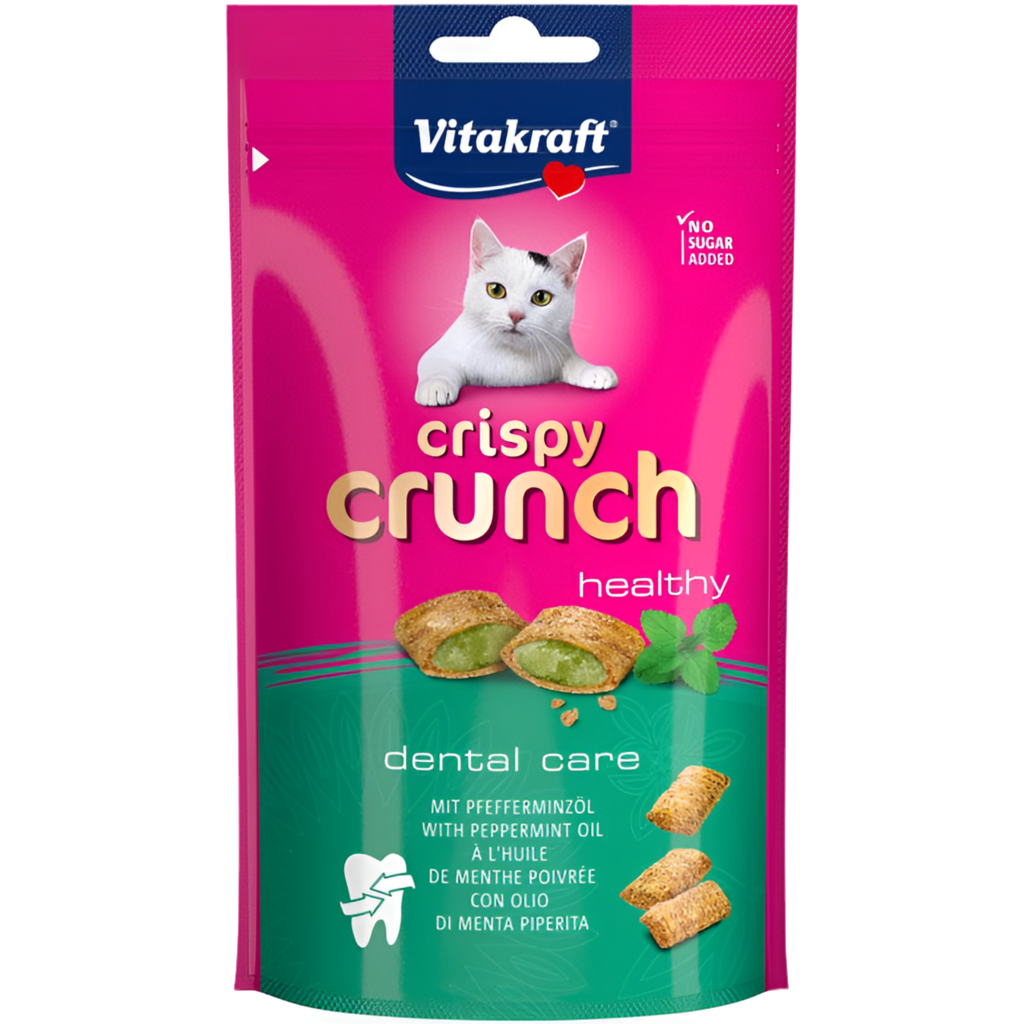 CRISPY CRUNCH с МАСЛО ОТ МЕНТА Дентална грижа! Здравословно! Без добавена захар! Vitakraft - Zoo-PetShop