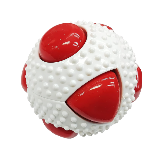 GimDog® SENSORY BALL EXTRA Играчка за куче - релефна сензорна топка с пищялка 8,3 cm - Zoo-PetShop