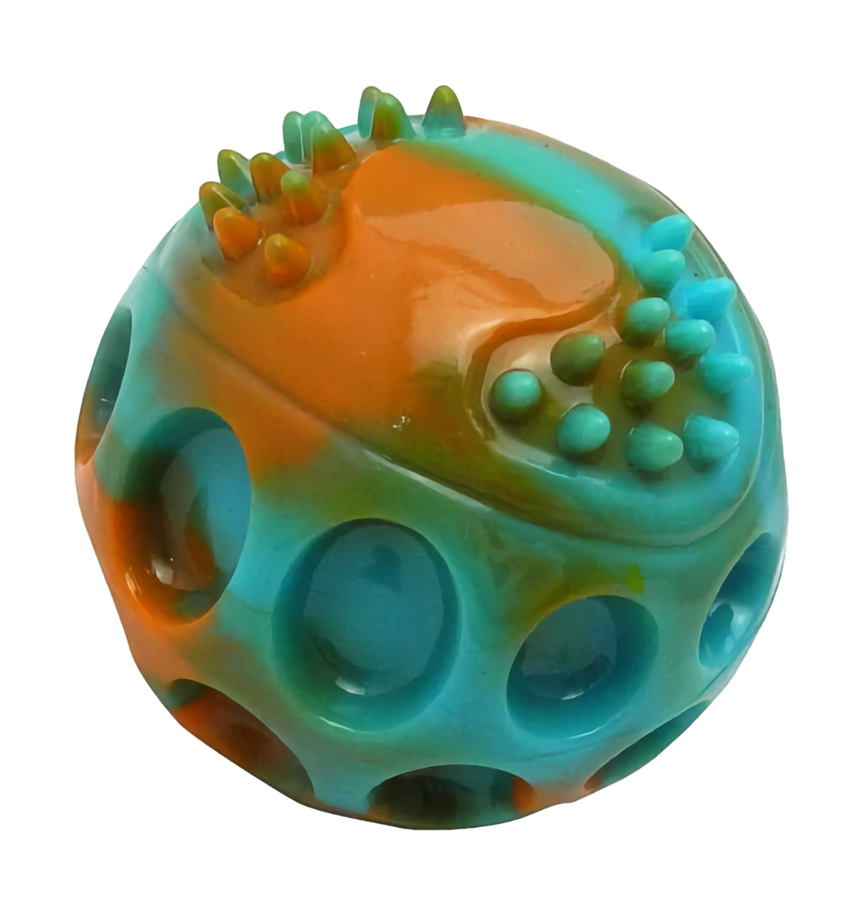 GimDog® PLANET Ball „S“ – Играчка за кучета с пищялка, помага за почистване на зъбите. - Zoo-PetShop