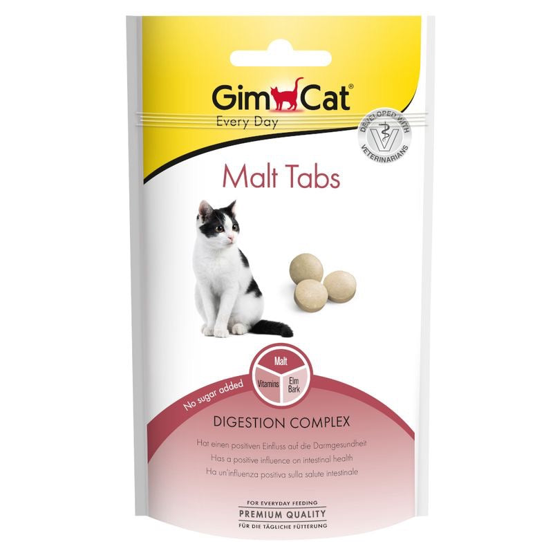 GimCat Malt Tabs - Малцови таблетки, 40 г - Zoo-PetShop