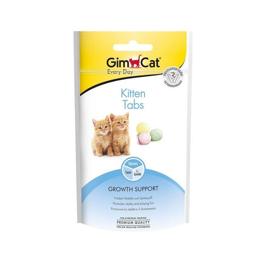 GimCat Kitten Tabs - Таблетки за подрастващи котки, 40 г - Zoo-PetShop