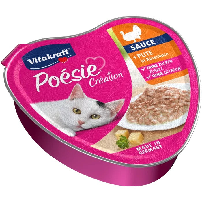Vitakraft, POÉSIE - Консерва "Сърце" - ПУЙКА в сос от СИРЕНА - хапки в сос - Zoo-PetShop
