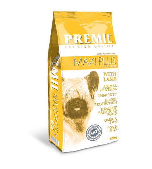 Premil Maxi Plus – Храна за възрастни кучета, 15 кг. - Zoo-PetShop