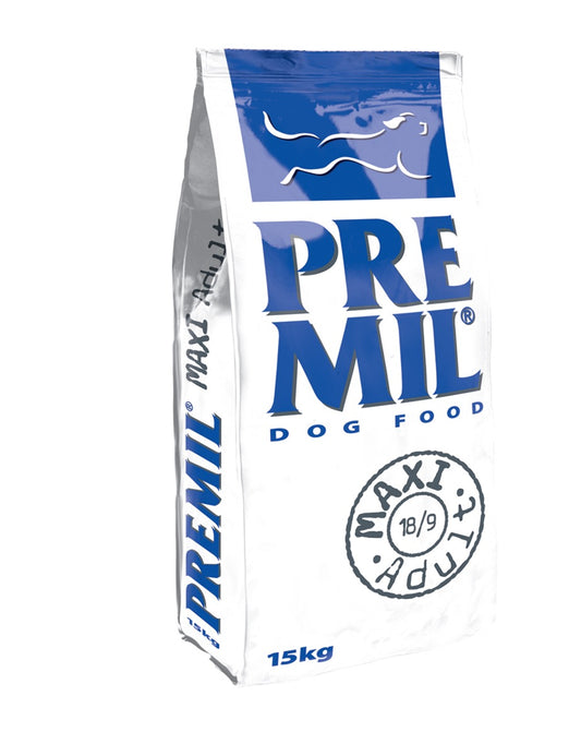Premil Maxi Adult Храна с пиле, свинско и говеждо 15 кг - Zoo-PetShop