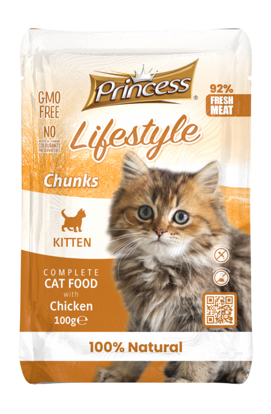 BABY KITTEN POUCH - CHICKEN BITS FOR KITTENS. 22+2 STEAK!