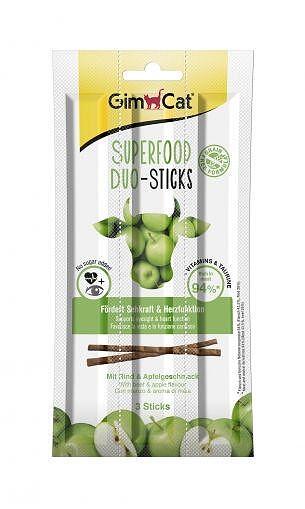 GimCat Sticks - Саламени пръчици с говеждо и гарнирани с ябълка - 3 бр. - Zoo-PetShop