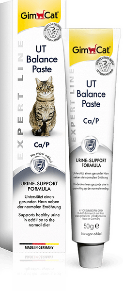 Паста за котки за баланс на уринарния тракт UT Balance Paste 50 г - GimCat Expert Line - Препоръчана от ветеринари - Zoo-PetShop