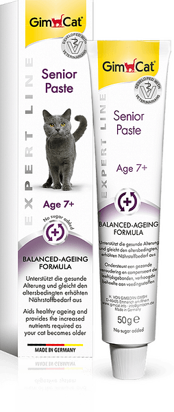Паста за възрастни котки Senior Paste 50 г - GimCat Expert Line - Препоръчана от ветеринарите - Zoo-PetShop