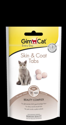 GimCat Skin & Coat Tabs - Таблетки за кожа и козина, 40 г - Zoo-PetShop