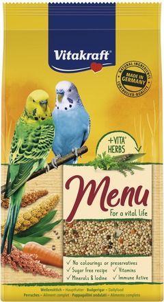 Храна за вълнисти папагали - 1кг Vitakraft Premium Menu - Zoo-PetShop