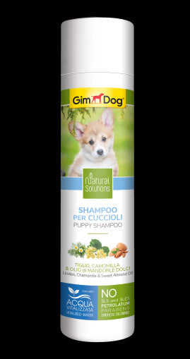 Шампоан за подрастващи кучета 250 мл - GimDog Natural Solutions - с липа, лайка и бадемово масло - Zoo-PetShop
