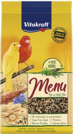 МЕНЮ ЗА КАНАРЧЕТА, + VITA®HERBS* 1 kg - Zoo-PetShop