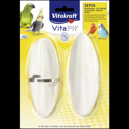 „VITA FIT® SEPIA“ – Сепиева кост 2 бр., с държач, Vitakraft - Zoo-PetShop