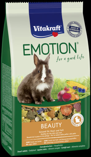 Vitakraft, EMOTION® BEAUTY Adult Пълноценна храна за декоративни зайци на възраст над 6 месеца, 600г - Zoo-PetShop