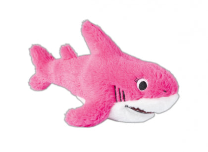 GimCat Играчка за котка SHARKS, плюшена акула с пищялка, розов цвят - Zoo-PetShop