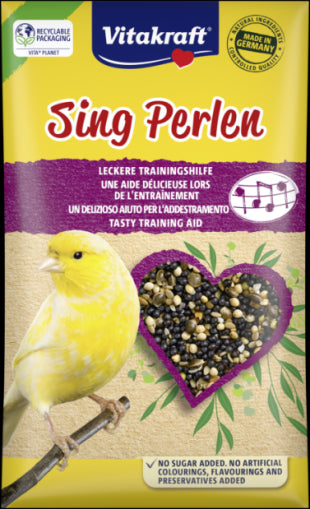 Vitakraft ® ПЕРЛИ за ПЕСЕН - Вкусна помощ при обучението на КАНАРЧЕТАТА - Zoo-PetShop