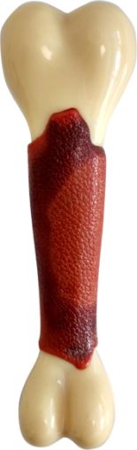 GimDog Играчка за гризане серия "SENSORY BONE" с вкус на говеждо 19 cm, размер L - Zoo-PetShop
