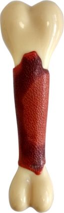 GimDog Играчка за гризане серия "SENSORY BONE" с вкус на говеждо 15.5 cm, размер М - Zoo-PetShop