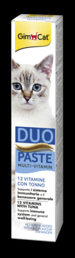 Мултивитаминна паста с риба тон 50 г - GimCat Duo Paste - Витамини за котки - Zoo-PetShop