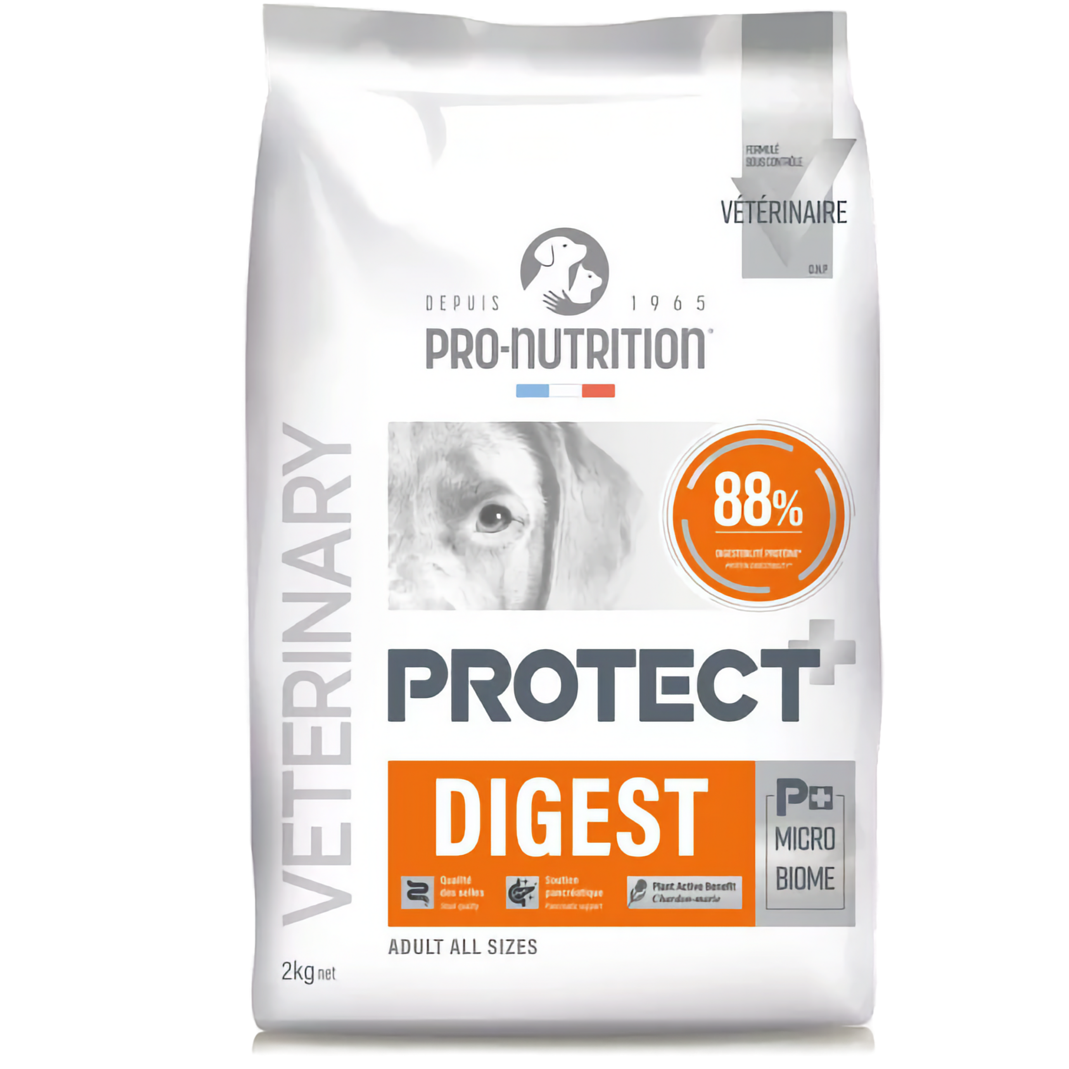 Pro-Nutrition Flatazor Protect Dog Digest, 2 кг – храна за кучета с храносмилателни проблеми, 73% протеини. - Zoo-PetShop